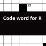 Code Word For R Crossword Clue