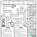 Crossword Puzzle 3rd Grade SIGHT WORDS Great Introduction To Get