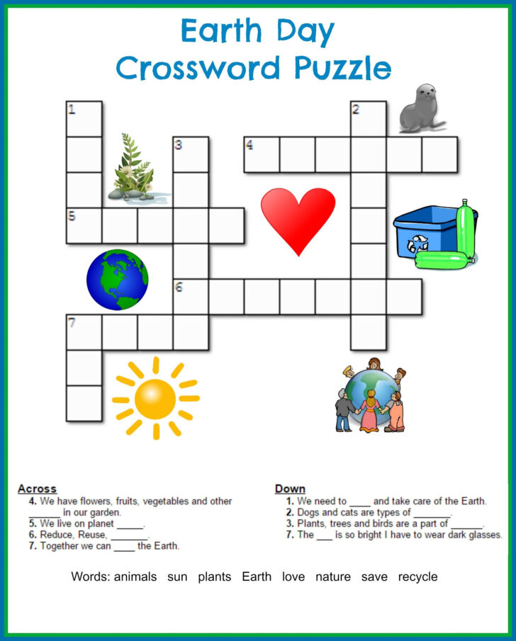 Crossword Puzzles Kids Printable