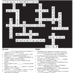 Distracted Driving Crossword Puzzle Template With Answers National