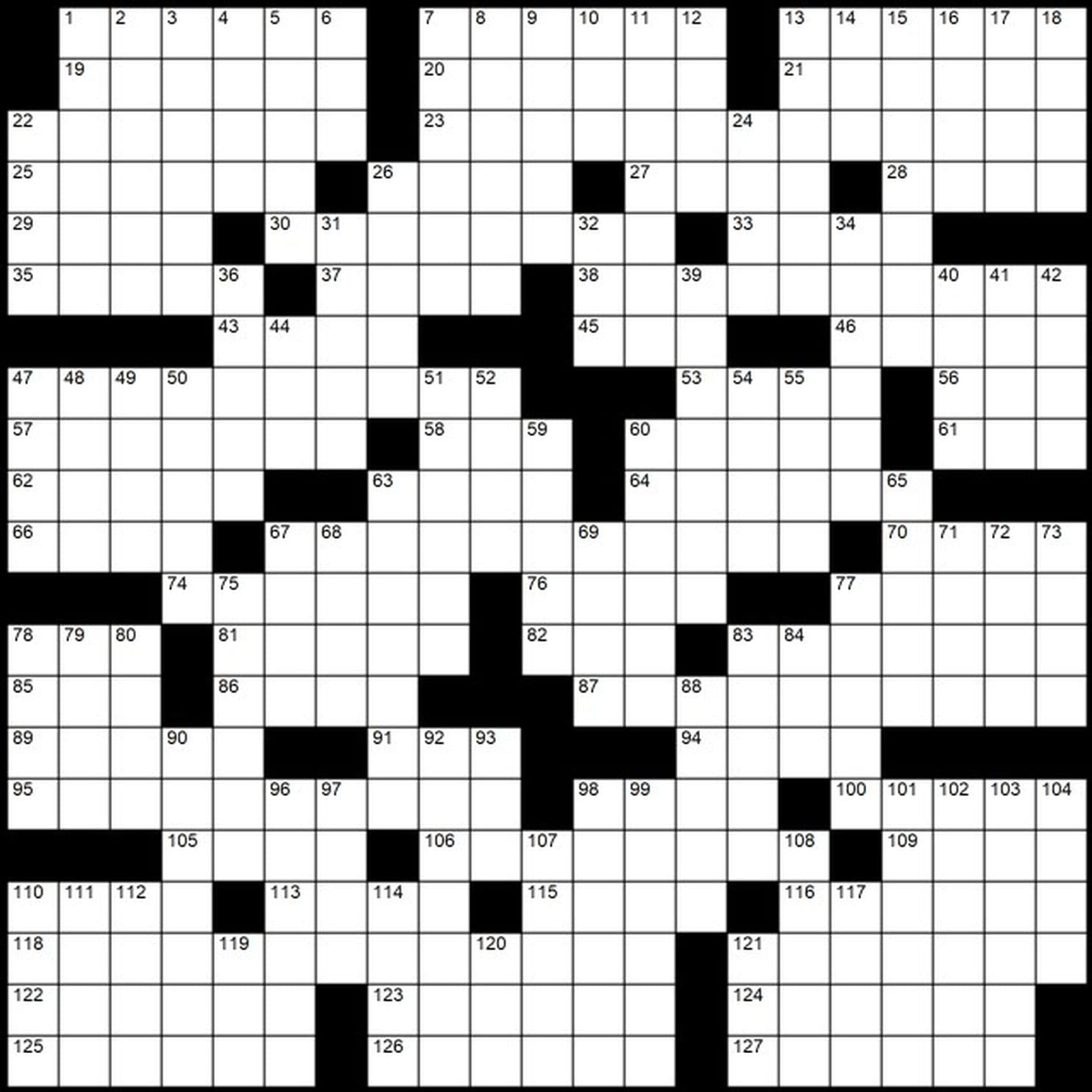 Printable Crossword Puzzles By Evan Birnholz Printable Crossword Puzzles