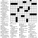 Free Easy Printable Crossword Puzzles For Adults