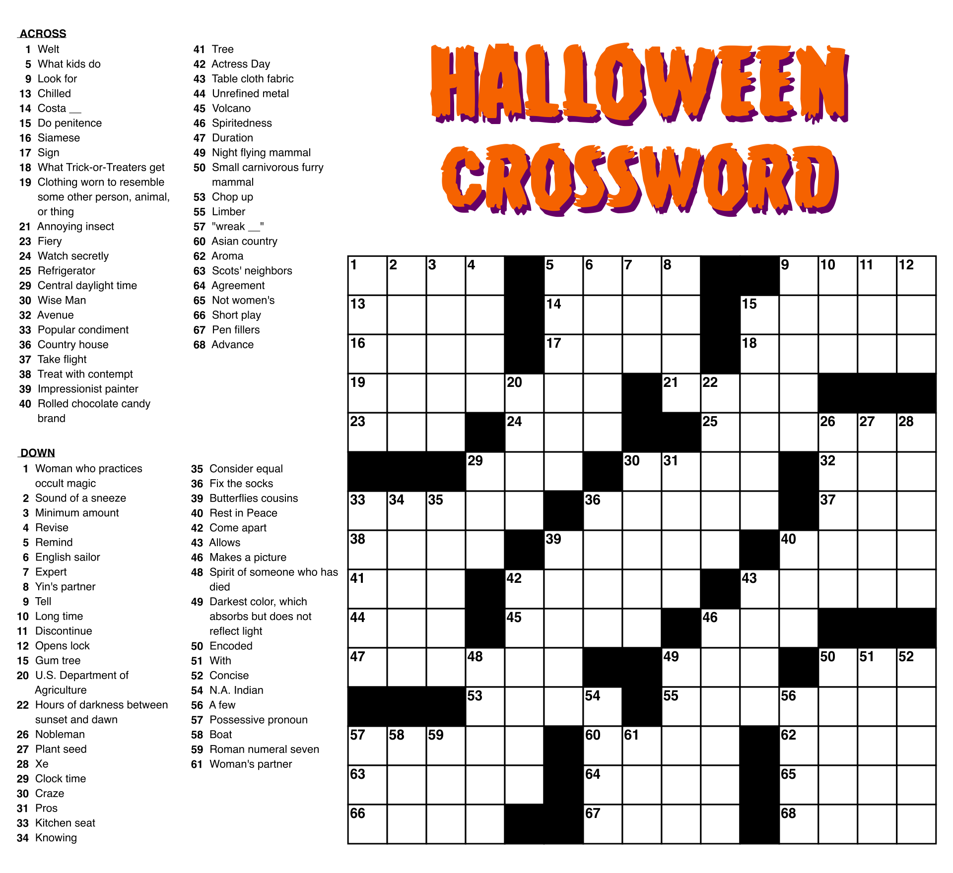 Free Large Print Crossword Puzzles 2022 Bernheimandschwartz