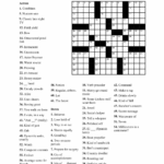 Fun Easy Crossword Puzzles For Seniors 101 Activity