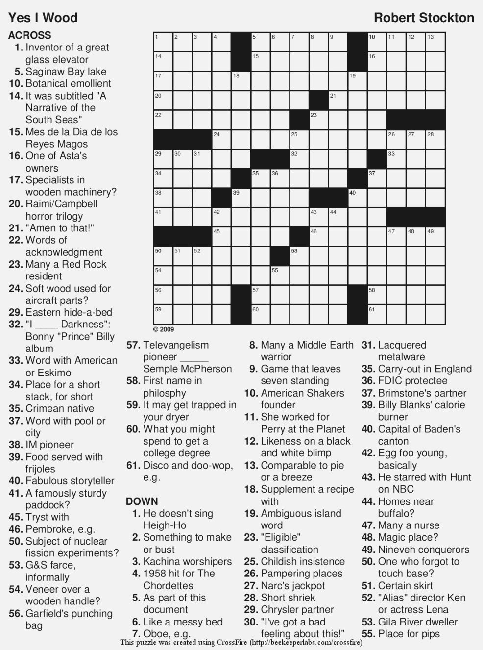 Large Print Crossword Puzzles Visually Impaired Printable Crossword 