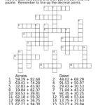 Math Crossword Puzzles 6th Grade Maths For Kids