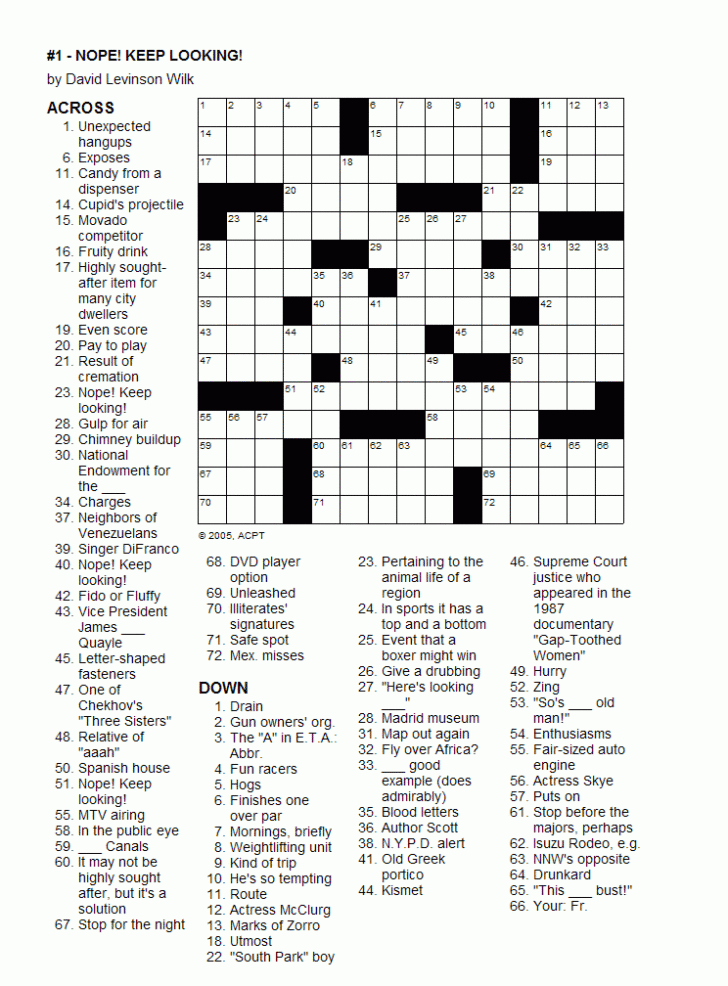 FREE Printable Crossword Puzzles: A Collection Of Free Printable Crossword Puzzles With Various Themes And Difficulty Levels