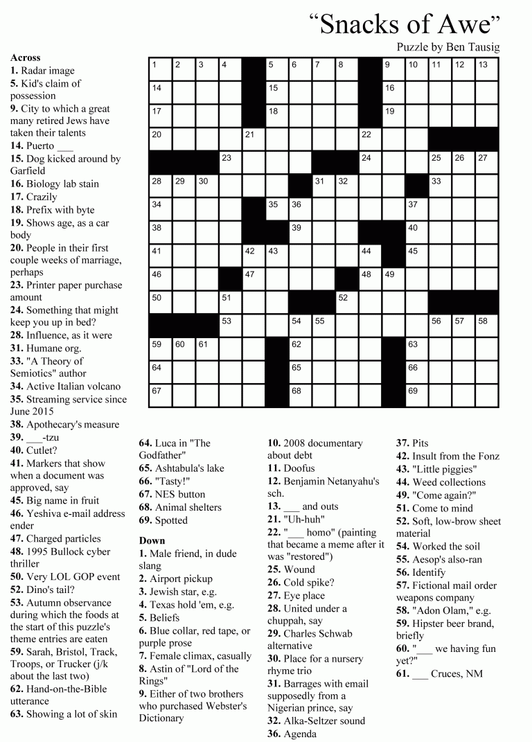 Printable Crossword Puzzles Crosskit: Crossword Puzzles Available On