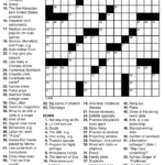Printable Crossword Puzzles For Adults Large Print Printable