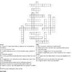 Printable Crosswords For 6th Grade Printable Crossword Puzzles Free