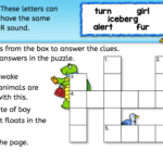 Same R Sound Crossword Puzzle Interactive Worksheets Anywhere Teacher