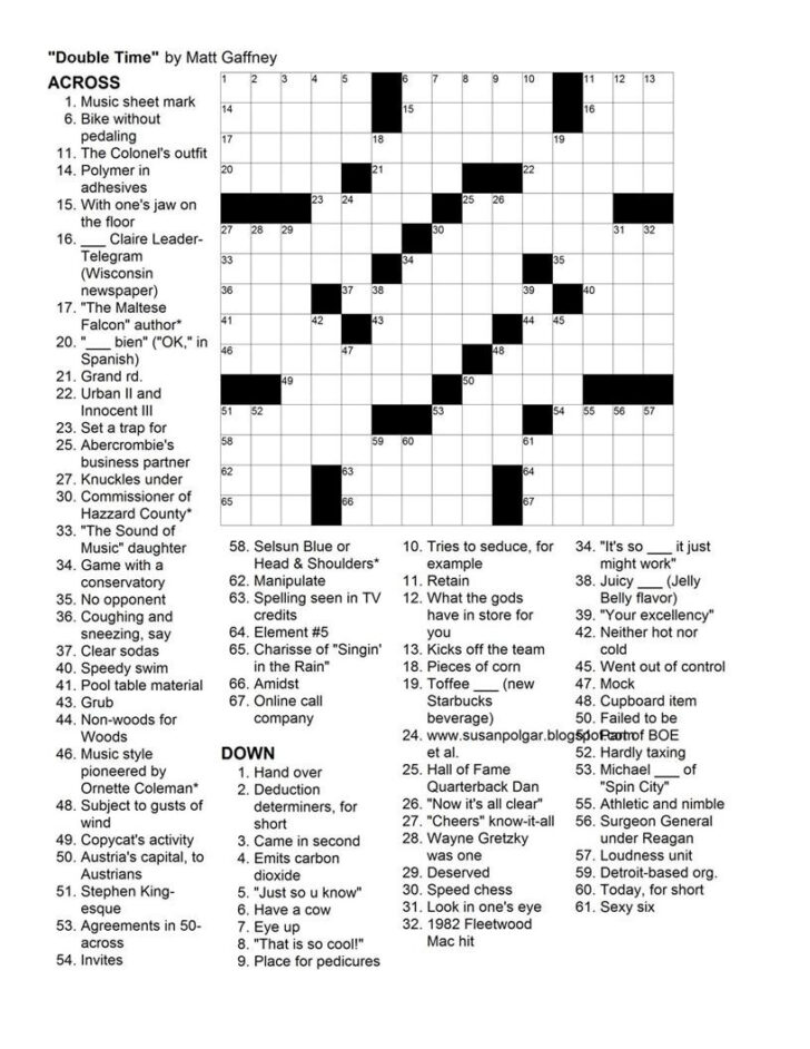 Printable Crossword Puzzles By Thomas Joseph: Crossword Puzzles Created By Thomas Joseph, A Crossword Constructor