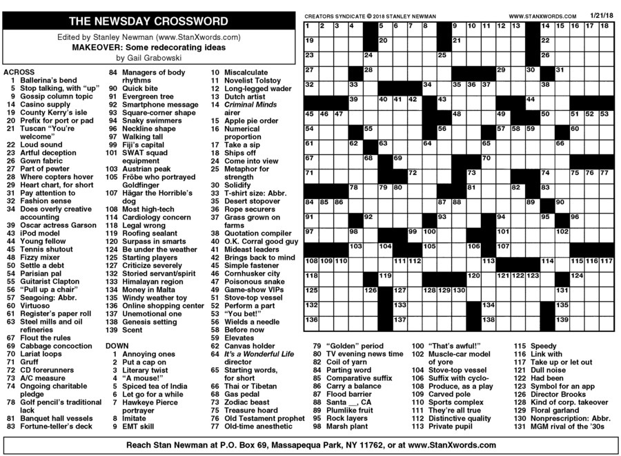 Washington Post Crossword Printable That Are Amazing Aubrey Blog