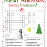 Christmas Crossword Puzzles Best Coloring Pages For Kids