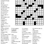 Easy Crossword Puzzle Printable Loveisallaround Club Printable