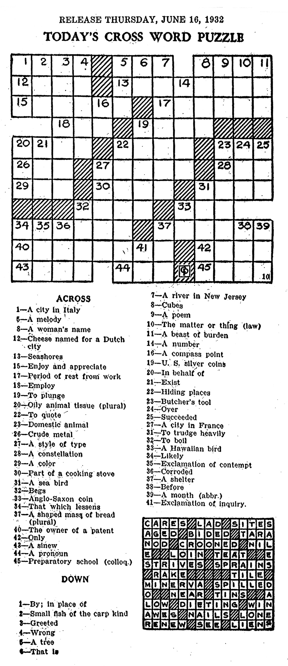 Eugene Sheffer Crossword Puzzle Printable Printable Word Searches