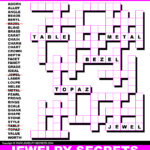 FILL IN CROSSWORD PUZZLE Jewelry Secrets