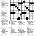Free Easy Printable Crossword Puzzles For Adults Free Printable
