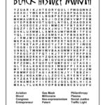 Free Printable Black History Crossword Puzzles Printable Word Searches