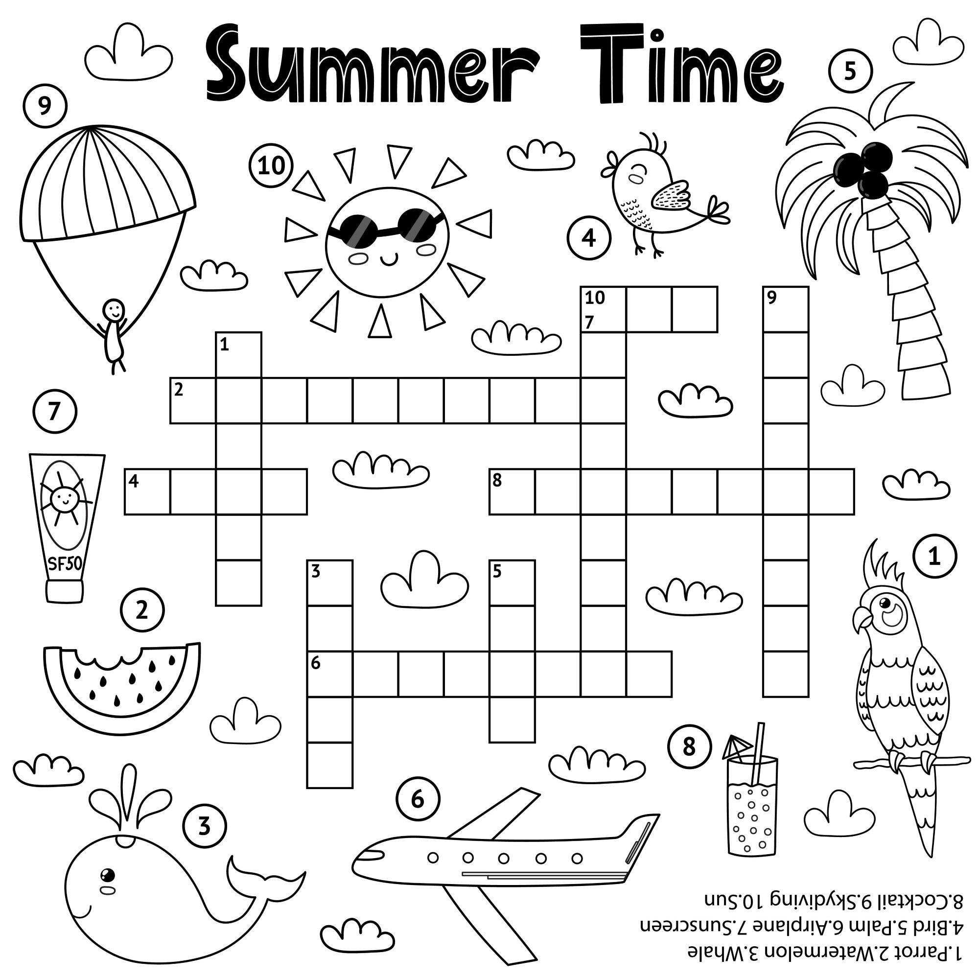 Printable Crossword Puzzles For Kids For FREE Printable Crossword Puzzles