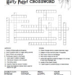 Harry Potter Crossword Free Printable