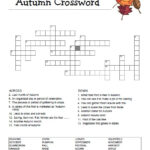 Printable Autumn Crossword Puzzle For Adults Portal Tutorials
