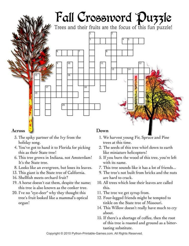 Thanksgiving Autumn Puzzle Crossword Puzzles Valentine s Day Games
