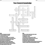 Your General Knowledge Crossword WordMint