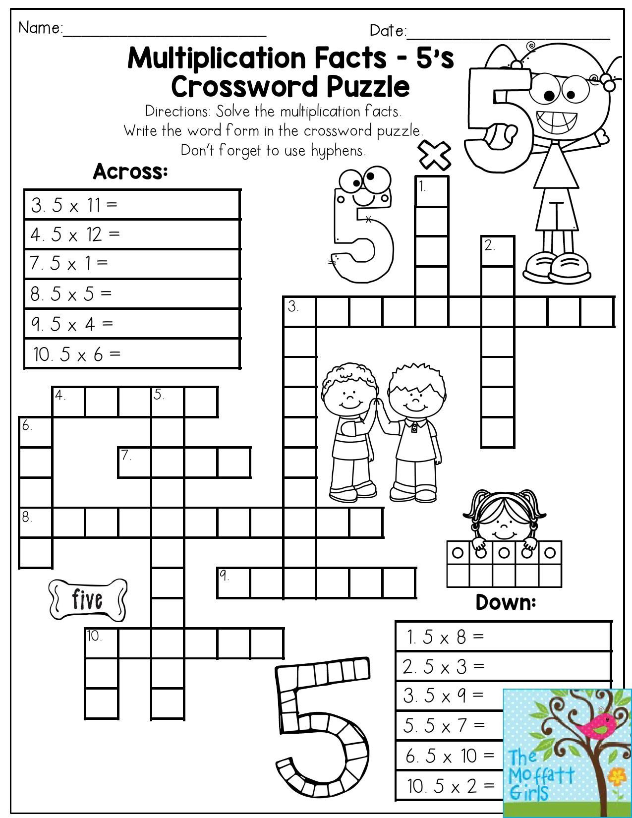 20 Math Puzzles To Engage Your Students Prodigy Printable Crossword 
