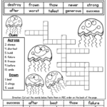 Antonyms Crossword Puzzle Use The Word Bank To Find The Word That Is