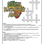 Black History Month Crossword Worksheet Answer Key Woo Jr Kids