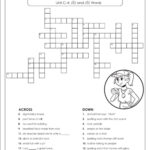 Crossword Puzzle C 4 4th Grade Worksheet