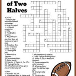 Free Printable Football Crossword Super Bowl Activities Crossword