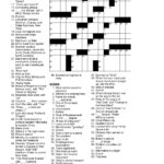 Free Printable Frank Longo Sunday Crossword Puzzles Premier