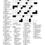 Free Printable Sunday Crosswords Printable Templates