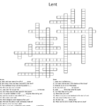 Lent Crossword WordMint