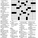 Printable Crosswords By Thomas Joseph Printable Crossword Puzzles