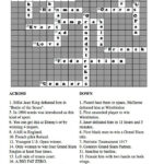 Tennis Fan April Crossword Puzzle Answers