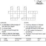The First Passover Crossword Sermons4Kids