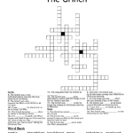 The Grinch S Puzzle Crossword WordMint
