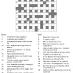 Word Printable Summer Crossword Puzzle For Kids Fun Crossword Puzzles